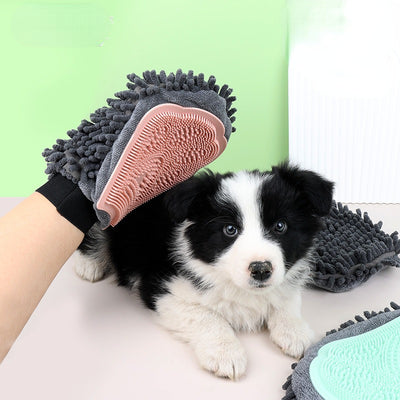 Pet Bathing Brush Grooming Glove Pet Cleaning Massage Glove for your Dog or Cat