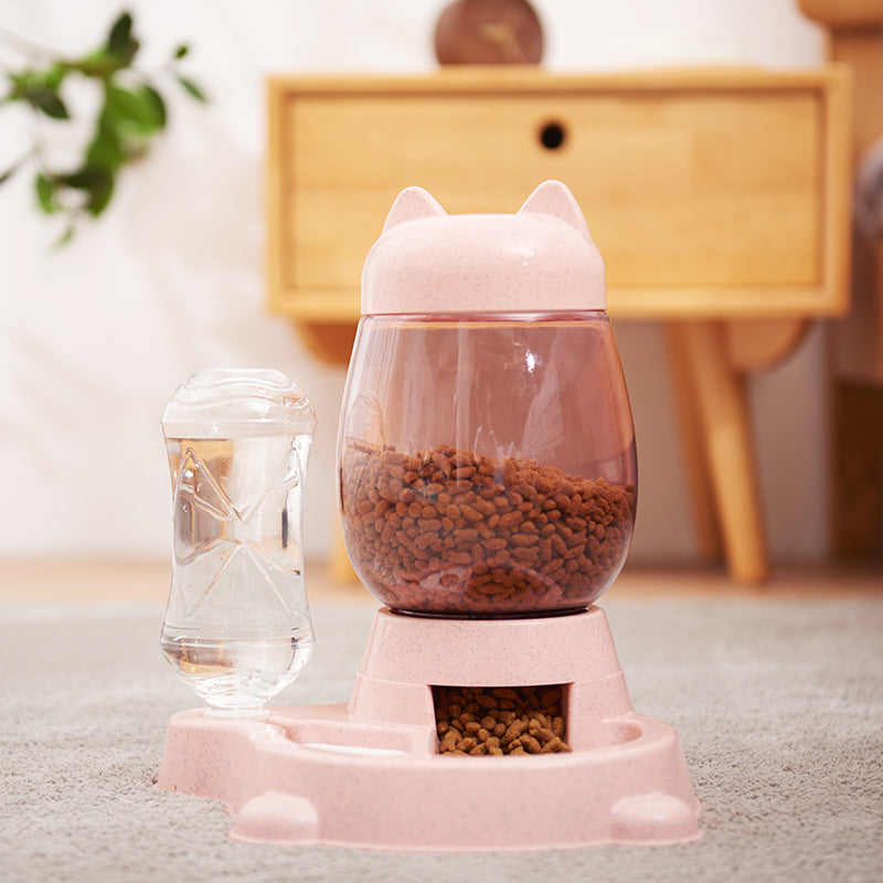 Automatic Pet Feeder with Water Dispenser Food Dispenser for Cats and Small Dogs