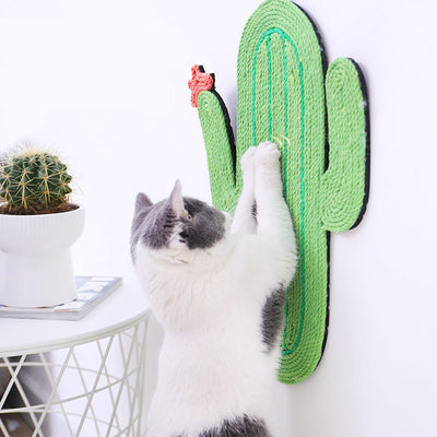 Cat Scratching Post Scratch Board Wear-Resistant in Fun Catus Design