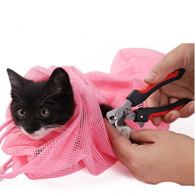 Grooming Pet Supply Mesh Bag for Cats and Small Dogs for Nail Clipping