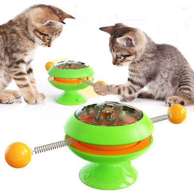 Cat Toys Interactive and Rotatable Pet Toy Fun Training Toys Cat Accessories with Catnip Included