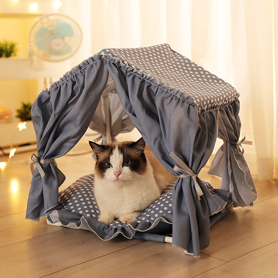 Pet Bed for Cats and Small Dogs Dog Bed Cat Bed Tent Fancy Hammock Luxury