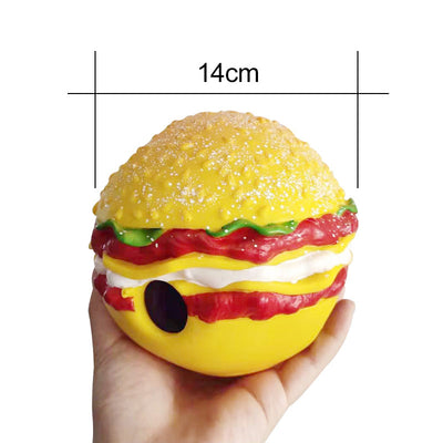 Chew Toy Dog Toy with Sound Electronic Smart Toy in Fun Hamburger Design