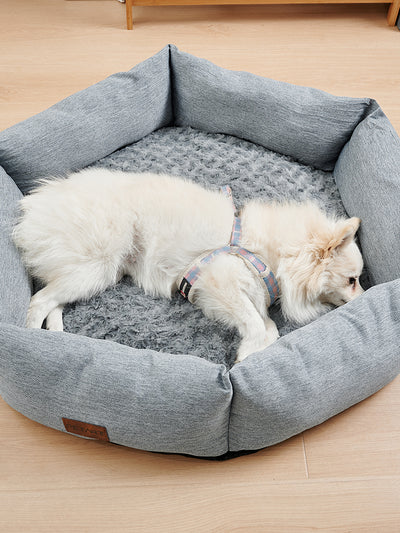 Plush Dog Bed for Small to Medium Sized Dogs Cozy Pet Bed