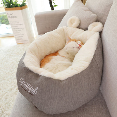 Cat Bed Small Cozy Nest for Cats and Small Dogs Pet Bedding