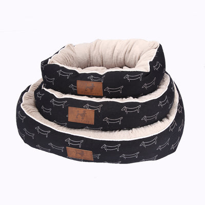 Dog Bed Cozy Nest for your Pet Round Dog Bed