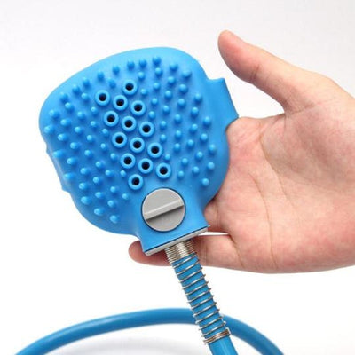 Pet Bath Tool Spray Hose with Grooming Brush Shower Tool for Cleaning