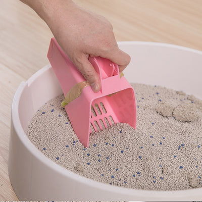 Cat Litter Shovel with Attached Trash Can Kitty Litter Shovel