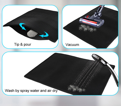 Cat Litter Pad Waterproof with Honeycomb Holes to Capture Excess Litter