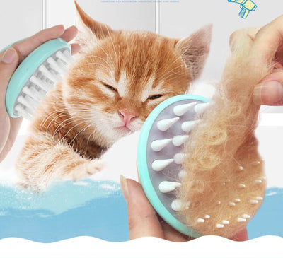 Bath Brush for Cats and Dogs Comfortable Massage Pet Grooming Brush for Pet Washing Cleaning Bath Brush Comb