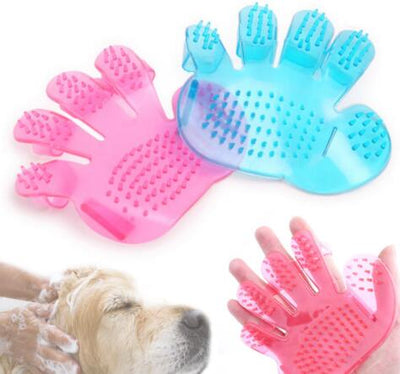 Grooming Brush for Dogs and Cats Grooming Glove Bath Brush for Pet Cleaning Supplies