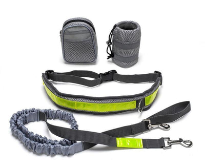 Hands-Free Leash Adjustable Dog Leash for Active Running or Walking