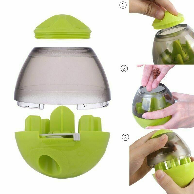 Dog Feeder Treat Dispenser Pet Feeder Dog Food Tumbler Interactive Tumbler Automatic Dispenser Bowl