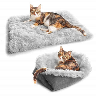 Pet Bed Plush and Cozy Cushion for Cats and Small Dogs Soft Blanket for Dogs and Cats Warm Fleece