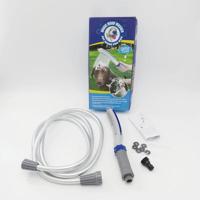 Pet Bath Brush Shower Wand with Water Hose Pet Grooming