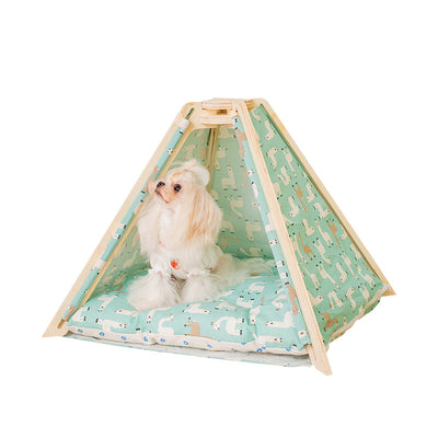 Cat Bed in Cute Tent Design Pet Bed for Small Dog or Cat