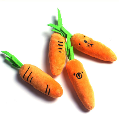 Chew Toy for Dogs Pet Toys Carrot shaped Squeaky Toy for Pets