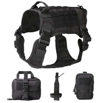 Dog Harness Outdoor Dog Vest Five Piece Suit Tactical Dog Leash