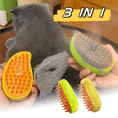 Cat Steam Brush Grooming Brush for Dogs and Cats 3 In 1 Massage Comb Pet Grooming Cat Hair Brush