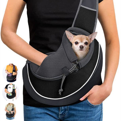 Pet Travel Bag for Cats and Small Dogs Portable Crossbody Bag.