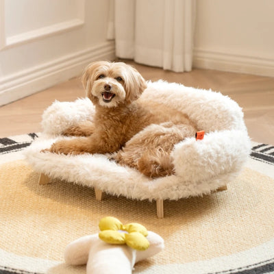 Dog Bed Wooden Pet Bed Kennel Dogs and Cats Bed Luxury for Small and Medium Sized Pets