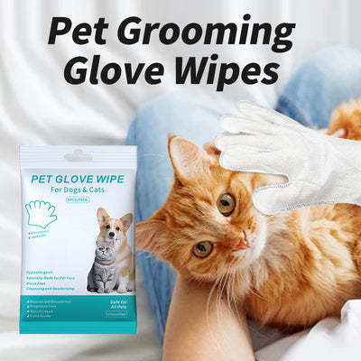 Pet Grooming Gloves Disposable Gloves for Cats and Dogs Cleaning