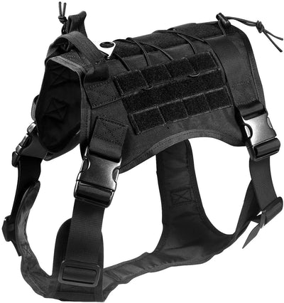 Dog Harness Leash for Outdoor Tactical Training Dog Vest