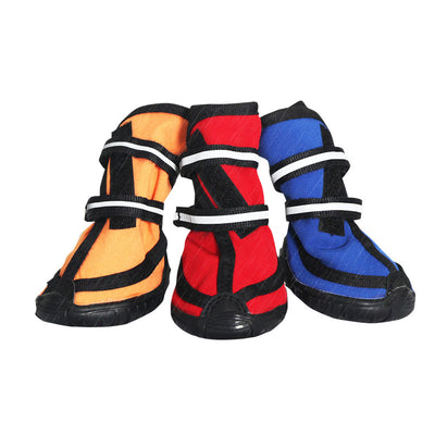 Dog Shoes Booties Double Straps Non-slip Wear-resistant and Waterproof Shoes for Dogs