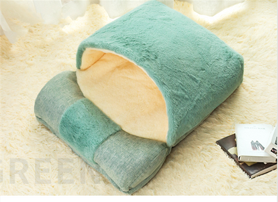 Cat Bed Cozy Nest for Your Cat or Small Dog Semi-enclosed Pet Bed Plush