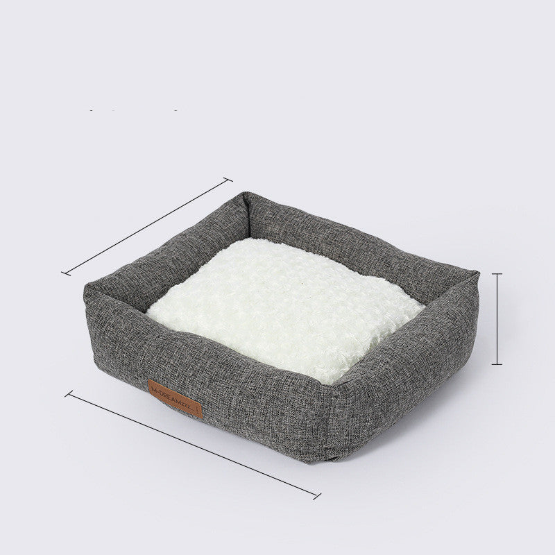 Dog Bed Pet Bedding Double-sided Detachable Bed Dog Kennel