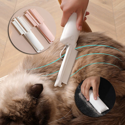 Pet Grooming Brush Removes Shedding and Floating Pet Hair and Fur from Dogs and Cats