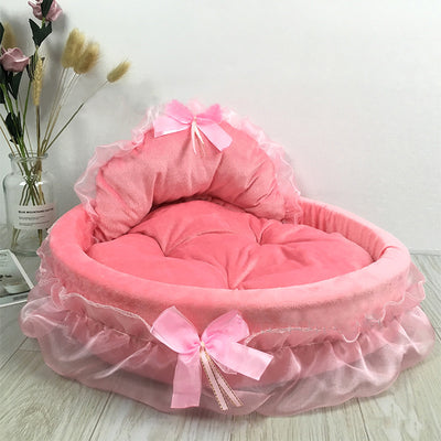 Pet Bed for Cats or Small Dogs Princess Dog Bed Dog Nest Luxury