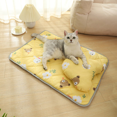 Cat Bed Sleeping Cushion Pad for Cats and Small Dogs