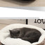 Dog Bed Warm Cozy Nest Semi-Circular Semi-Enclosed Dog Bed