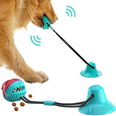 Chew Toy for Pets Dog Toy with Silicon Suction Cup for Tug Interactive Dog Ball Play