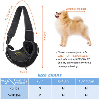 Pet Travel Bag for Cats and Small Dogs Portable Crossbody Bag.