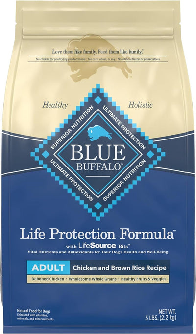 Life Protection Formula Chicken and Brown Rice Dry Dog Food for Adult Dogs, Whole Grain, 5 Lb. Bag